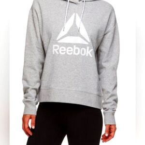 REEBOK Unisex pullover light gray hoodie size Medium